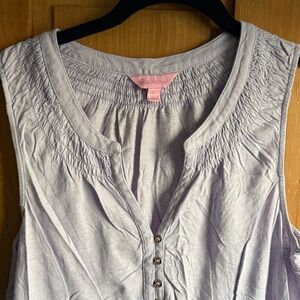 Lilly Pulitzer Lavender Sleeveless Blouse